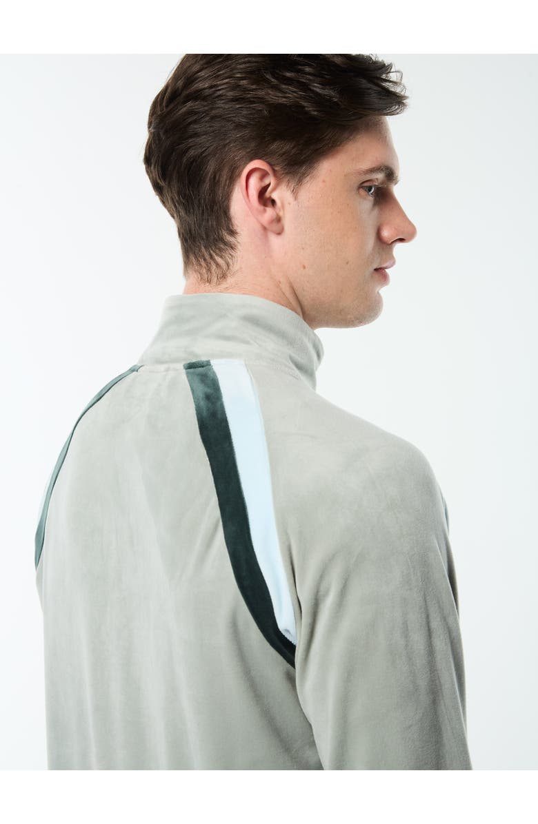 Sergio Tacchini Banda Velour Track Jacket, Alternate, color, Slate Gray