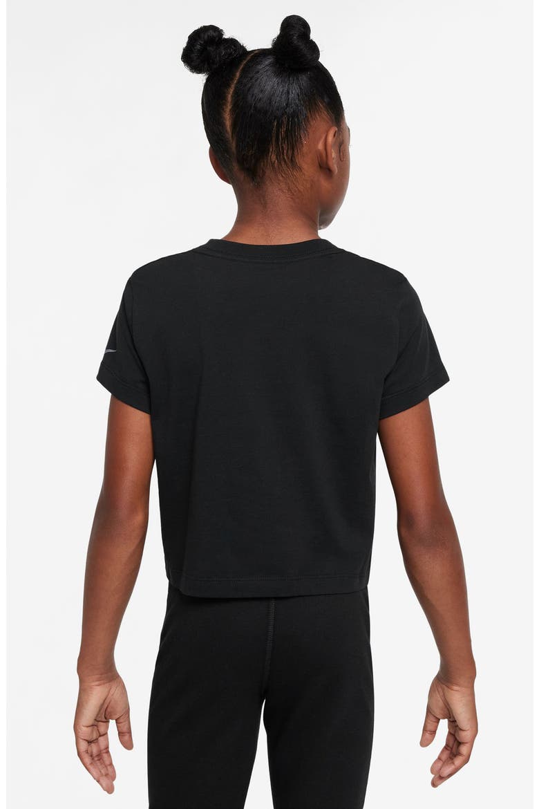 Kids' Back to School Cotton Graphic T-Shirt, Alternate, color, BLACK