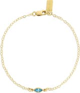 Set & Stones Marquise Birthstone Bracelet