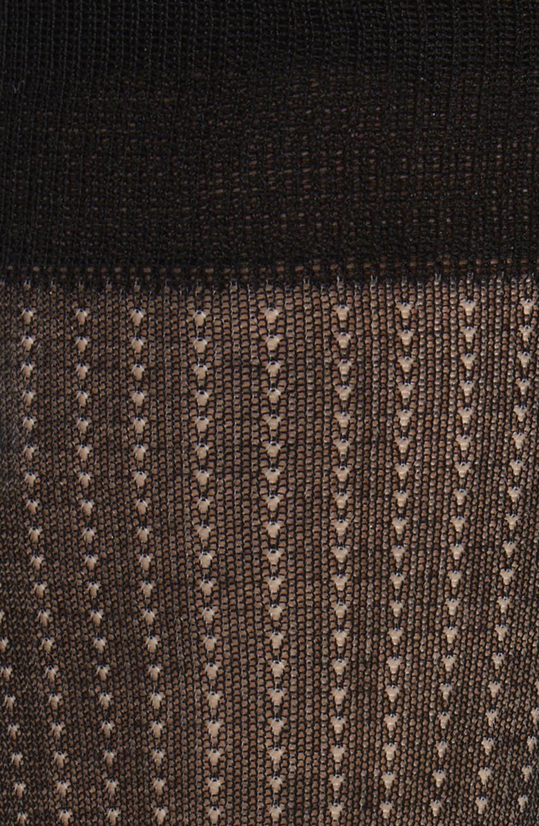 Nordstrom Dot Cotton Blend Dress Socks, Alternate, color, Black