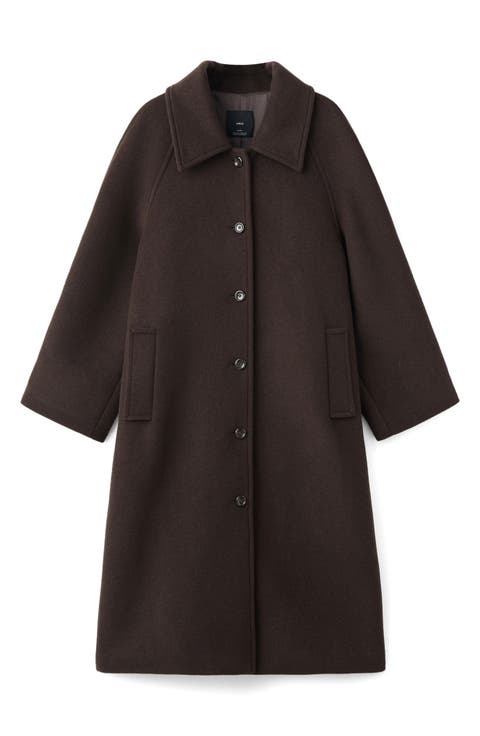 Selection Oversize Raglan Wool Blend Coat
