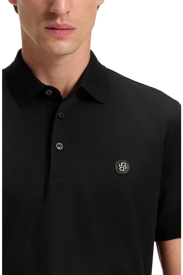 Parris Solid Cotton Polo, Alternate, color, BLACK