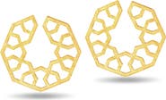 Turquoise Mountain Girih Hoop Earrings