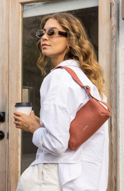Graf & Lantz Graf Lantz Campus Merino Wool Shoulder Bag In Terracotta