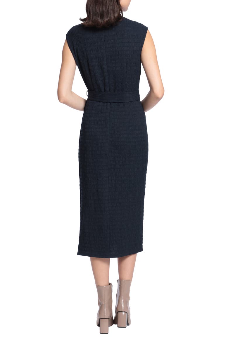 Sleeveless Midi Dress, Alternate, color, NAVY