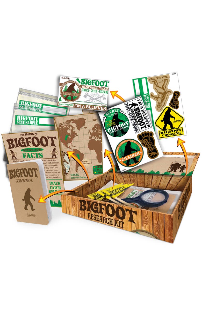 Archie McPhee Bigfoot Research Kit, Alternate, color, Multicolored