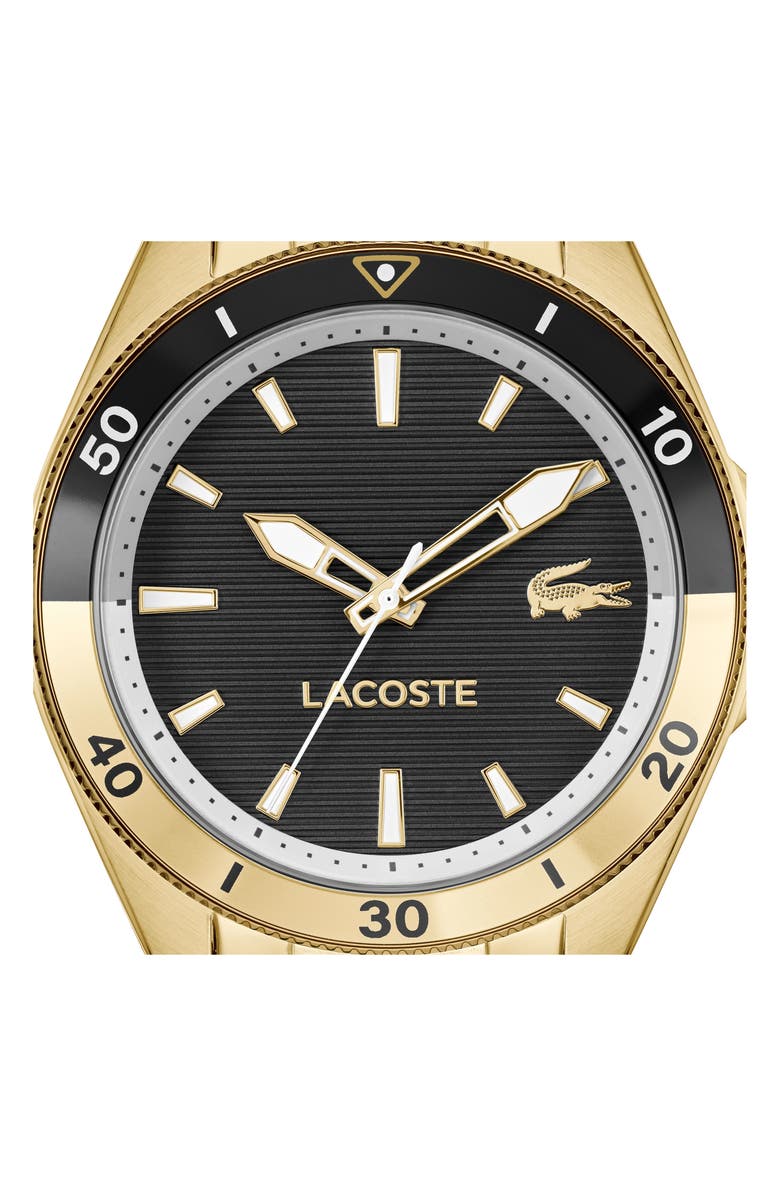 Lacoste Mainsail Watch, 43mm, Alternate, color, Gold