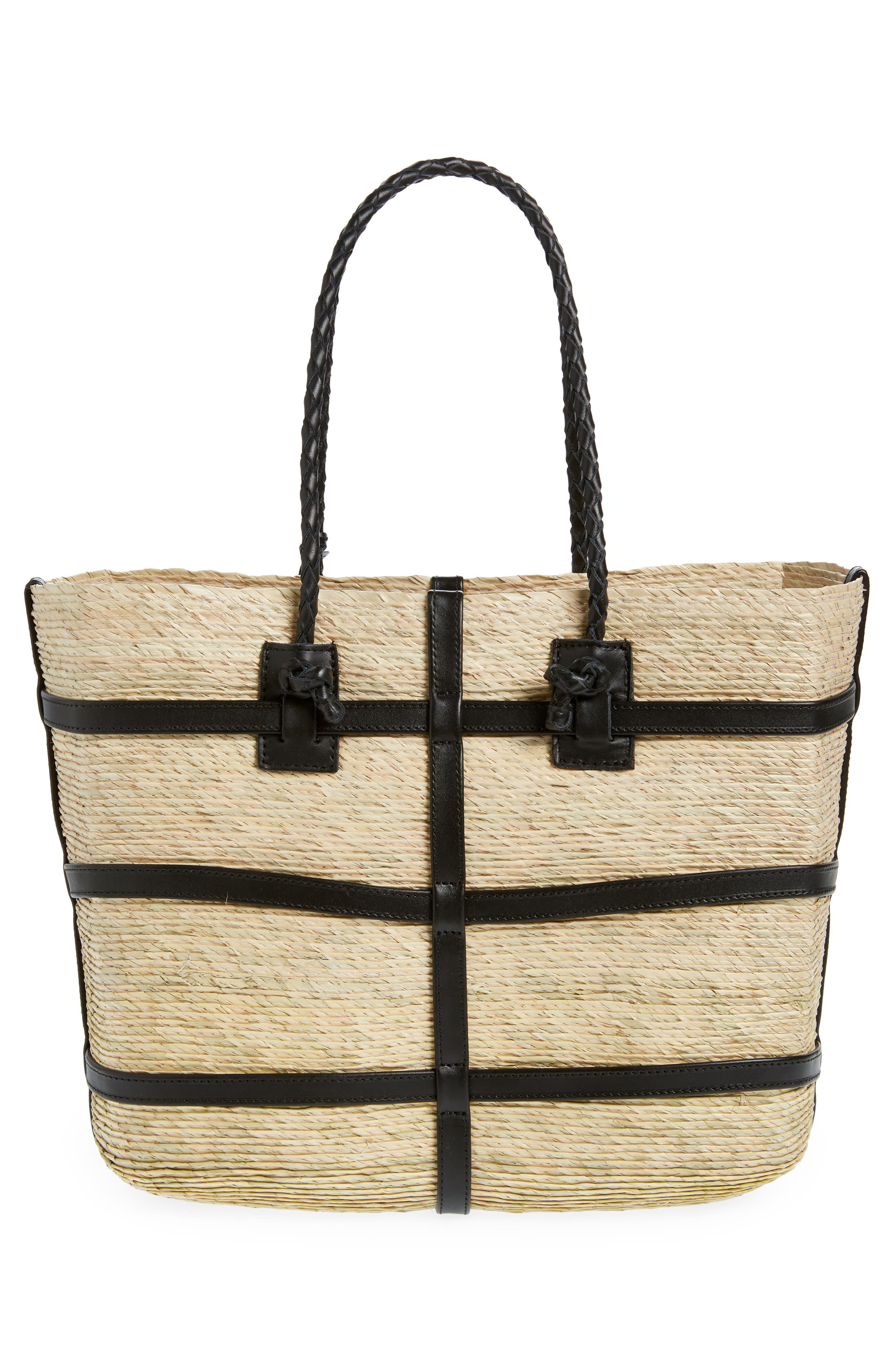 Altuzarra Large Watermill East/West Straw Tote, Alternate, color, 
