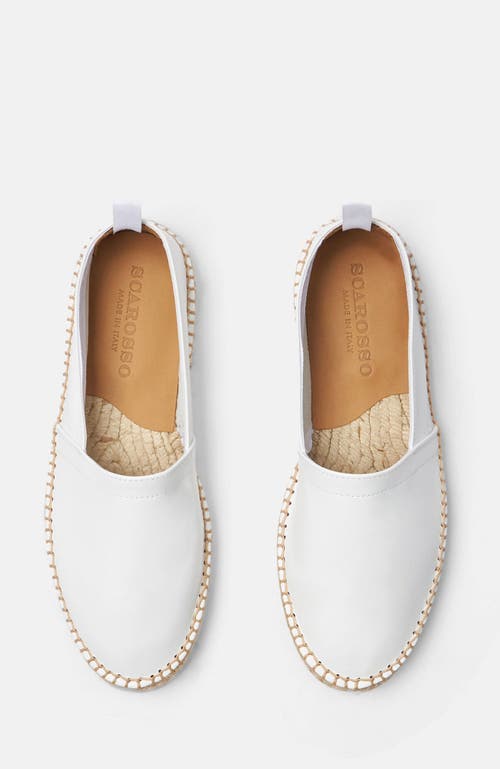 Scarosso Lola Espadrilles In White - Calf