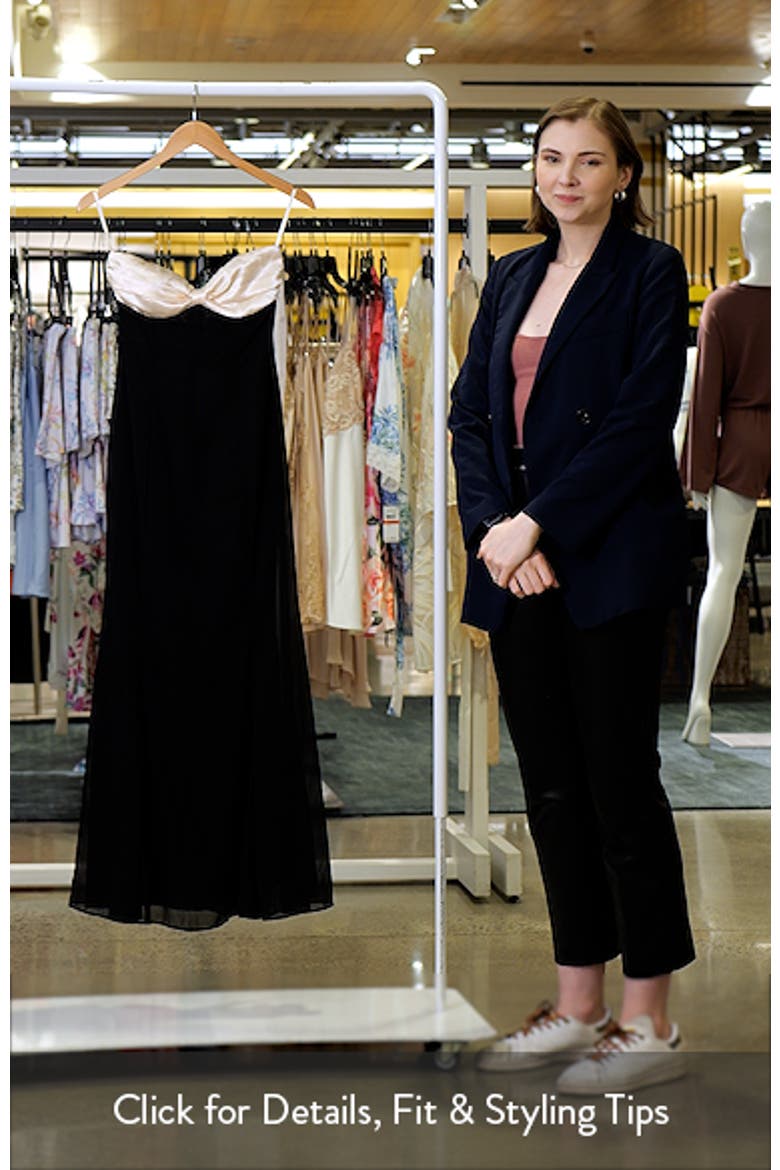 Cecilia Two Tone Strapless Maxi Dress video
