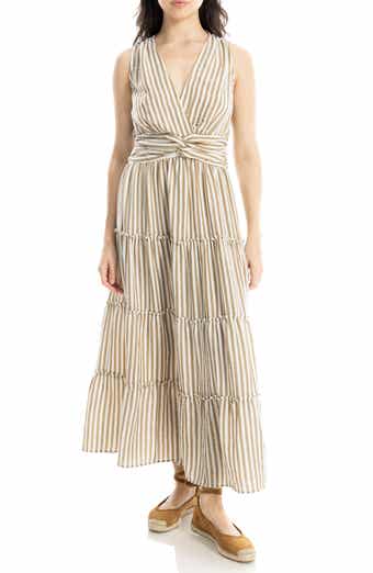 Knotted Tiered Maxi Dress