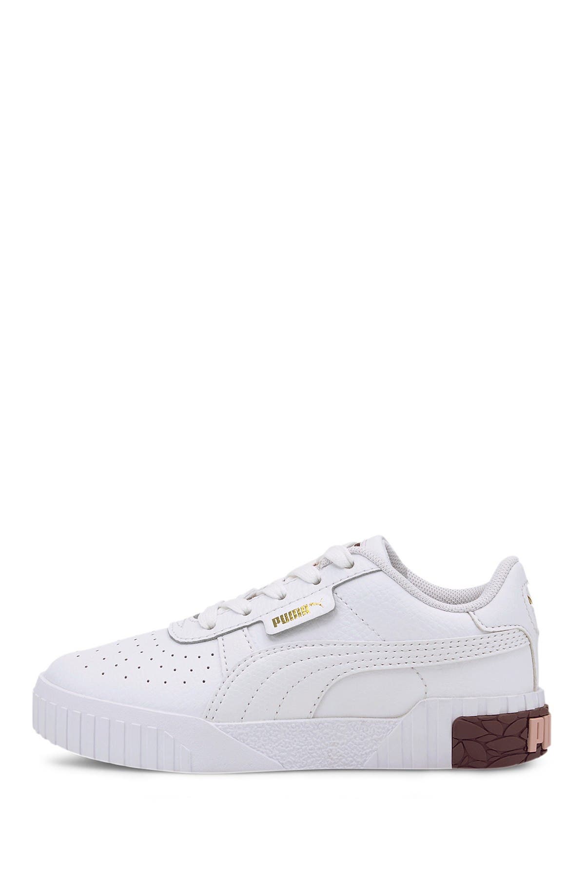 PUMA Cali Perforated Leather Sneaker, Alternate, color, 