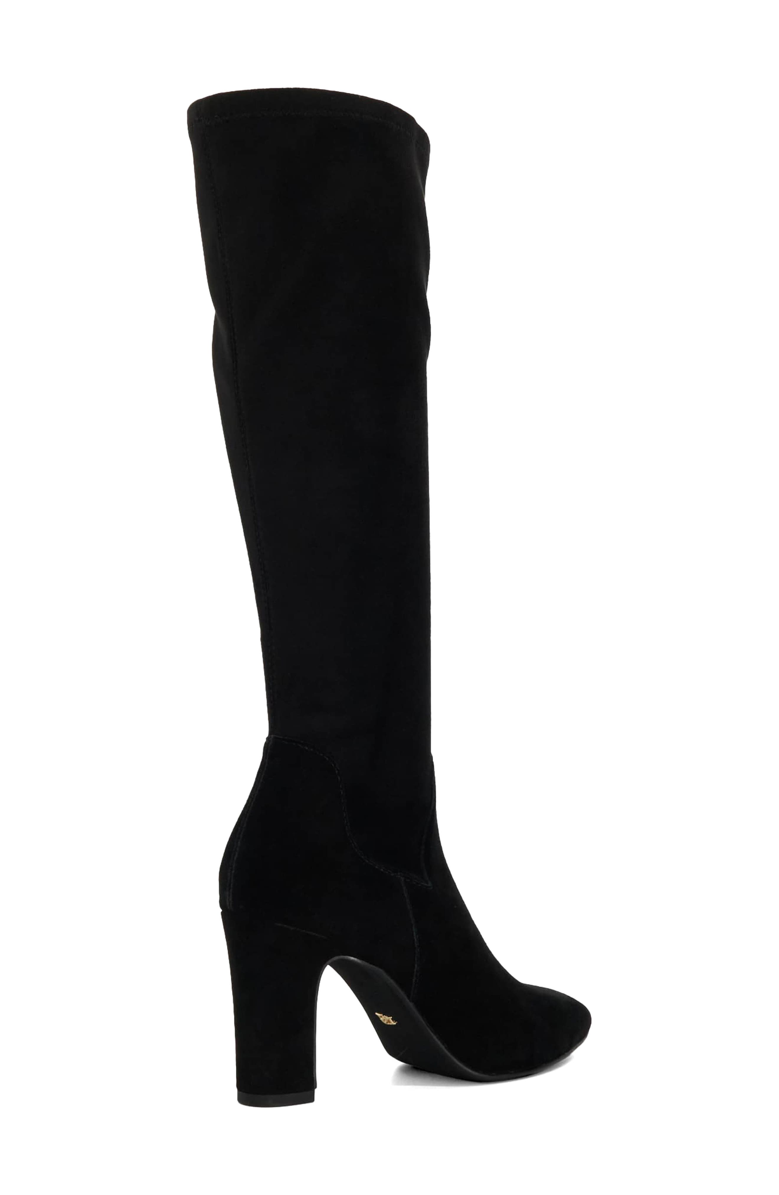 Dune London Simple Knee High Boot, Alternate, color, Black