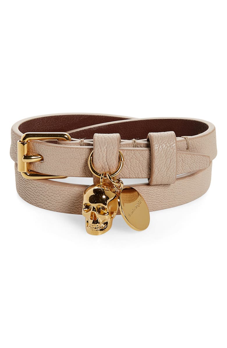 McQueen Alexander McQueen Double Wrap Bracelet, Main, color,