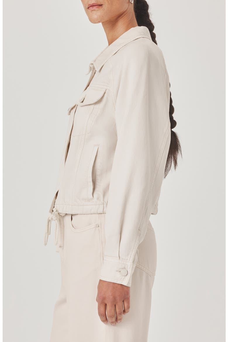 Lounge Denim Jacket, Alternate, color, MOONSTONE WHITE