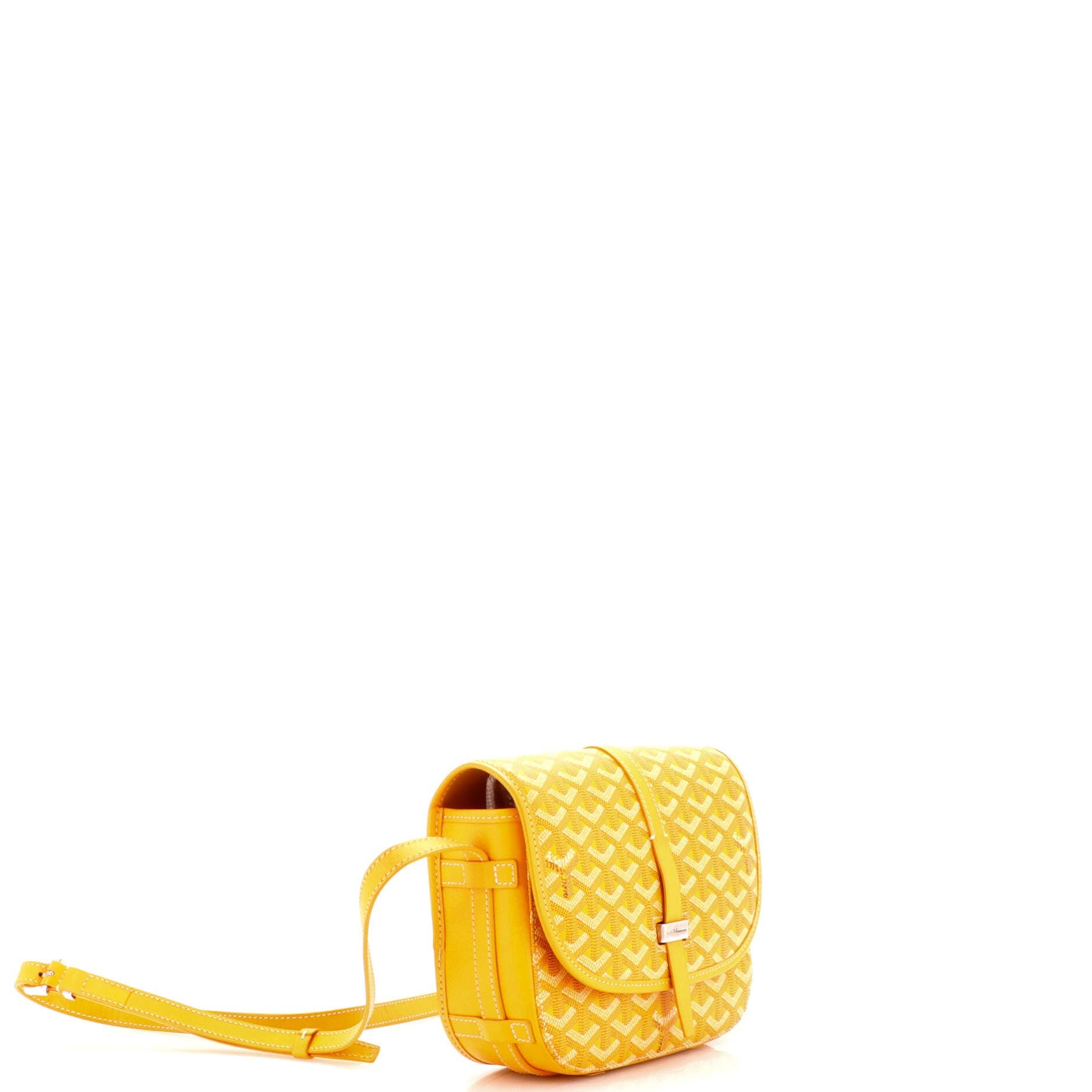 Pre-Owned Goyard Belvedere II Messenger Bag Coated Canvas PM, Alternate, color, Yellow