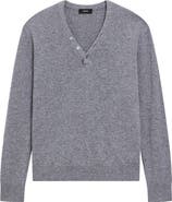 Theory Cashmere Henley Sweater