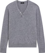 Theory Cashmere Henley Sweater