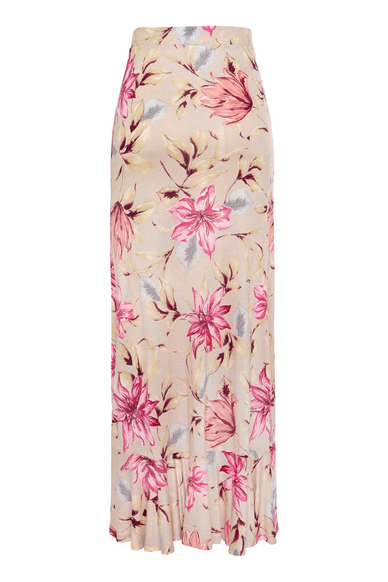 Ruffled Maxi Skirt, Alternate, color, Light Pink Floral