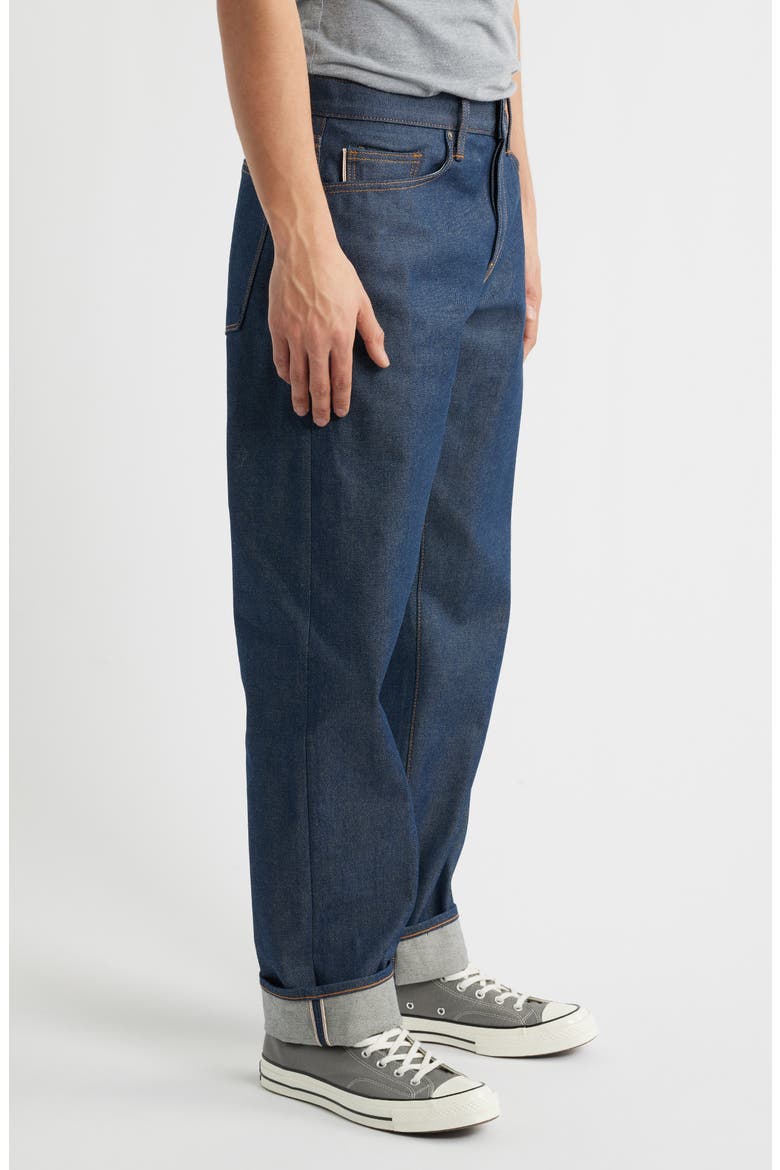 The Barrel Classic Straight Leg 12.5-Ounce Selvedge Jeans, Alternate, color, INDIGO RAW