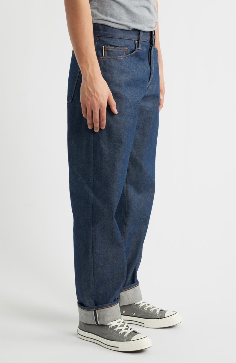 HIROSHI KATO The Barrel Classic Straight Leg 12.5-Ounce Selvedge Jeans, Alternate, color, Indigo Raw