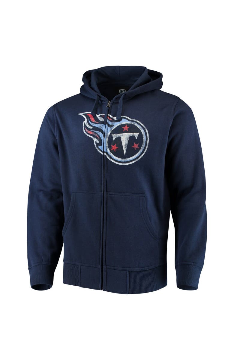 STARTER Men's G-III Sports by Carl Banks Navy Tennessee Titans Primary Logo Full-Zip Hoodie, Alternate, color, Navy