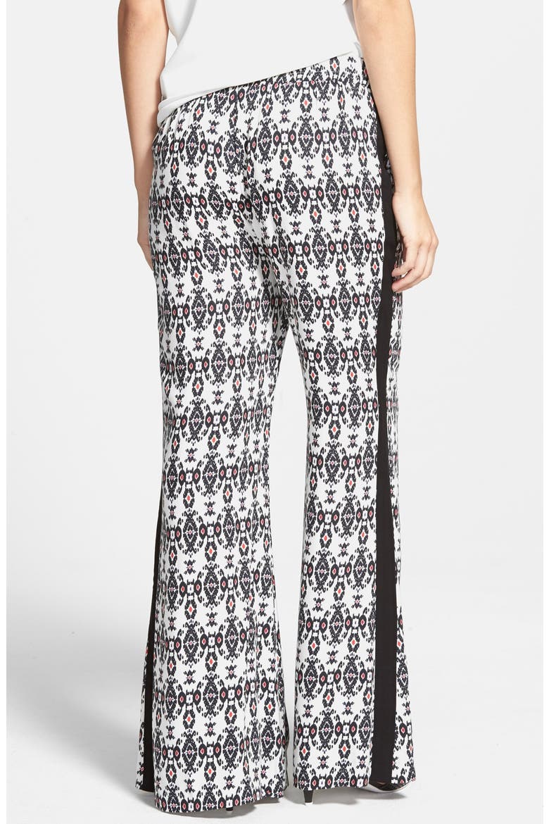 Print Flare Pants, Alternate, color, VELLUM