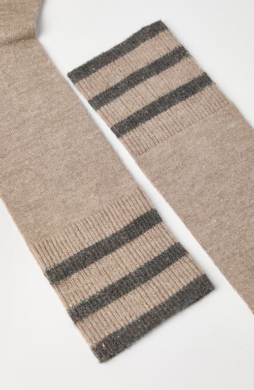 Brunello Cucinelli Sparkling Knit Socks In Neutral