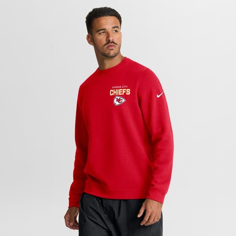 Men's Nike Red Kansas City Chiefs Primetime Club Fleece Pullover Sweatshirt