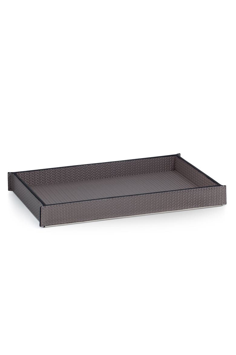 Piega Braid Gray Tray, Main, color, GREY