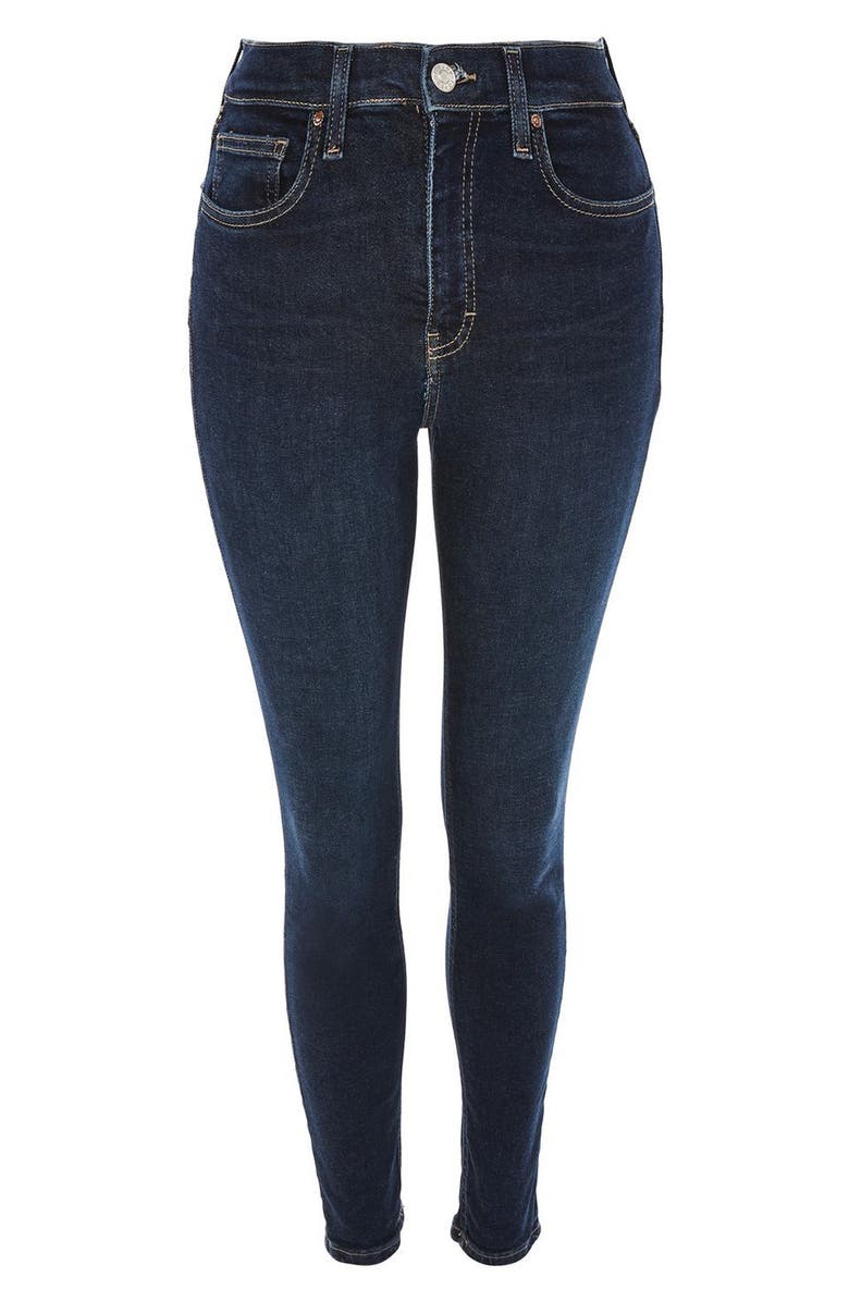 Topshop Jamie High Waist Ankle Skinny Jeans, Alternate, color, 