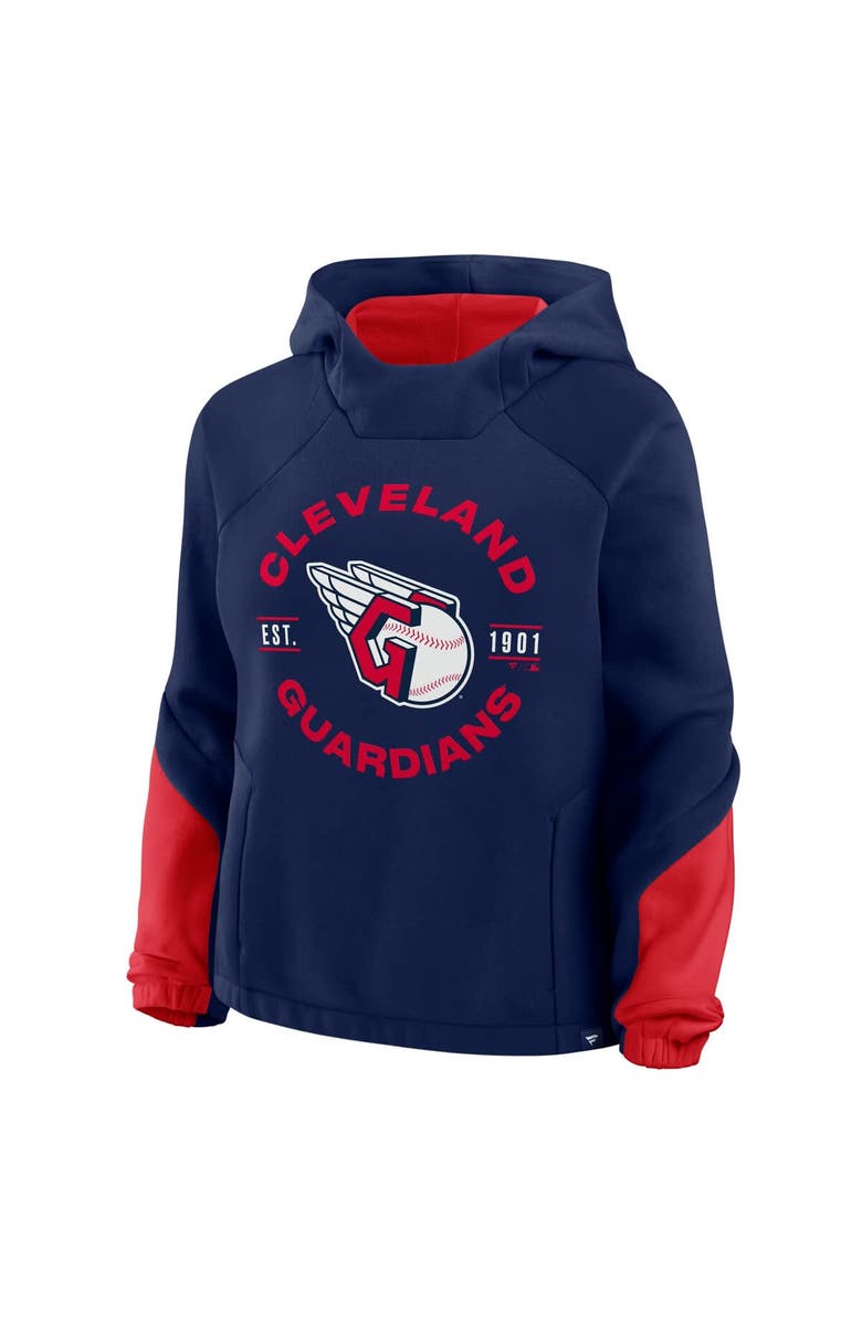 FANATICS Women's Fanatics Navy Cleveland Guardians Oversized Time to Win Pullover Hoodie, Alternate, color, Navy