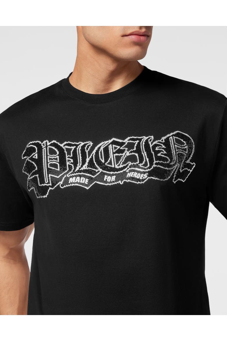T-Shirt Round Neck Tattoo Men, Alternate, color, black