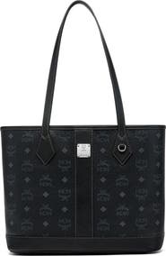 MCM New Small Liz Shopper in Visetos