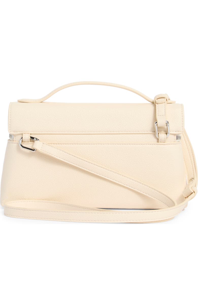 JW PEI Thea Woven Top Carry Handle Crossbody Bag, Alternate, color, Grainy Leather White