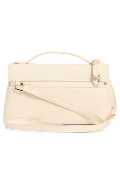 Jw Pei Thea Woven Top Carry Handle Crossbody Bag In White