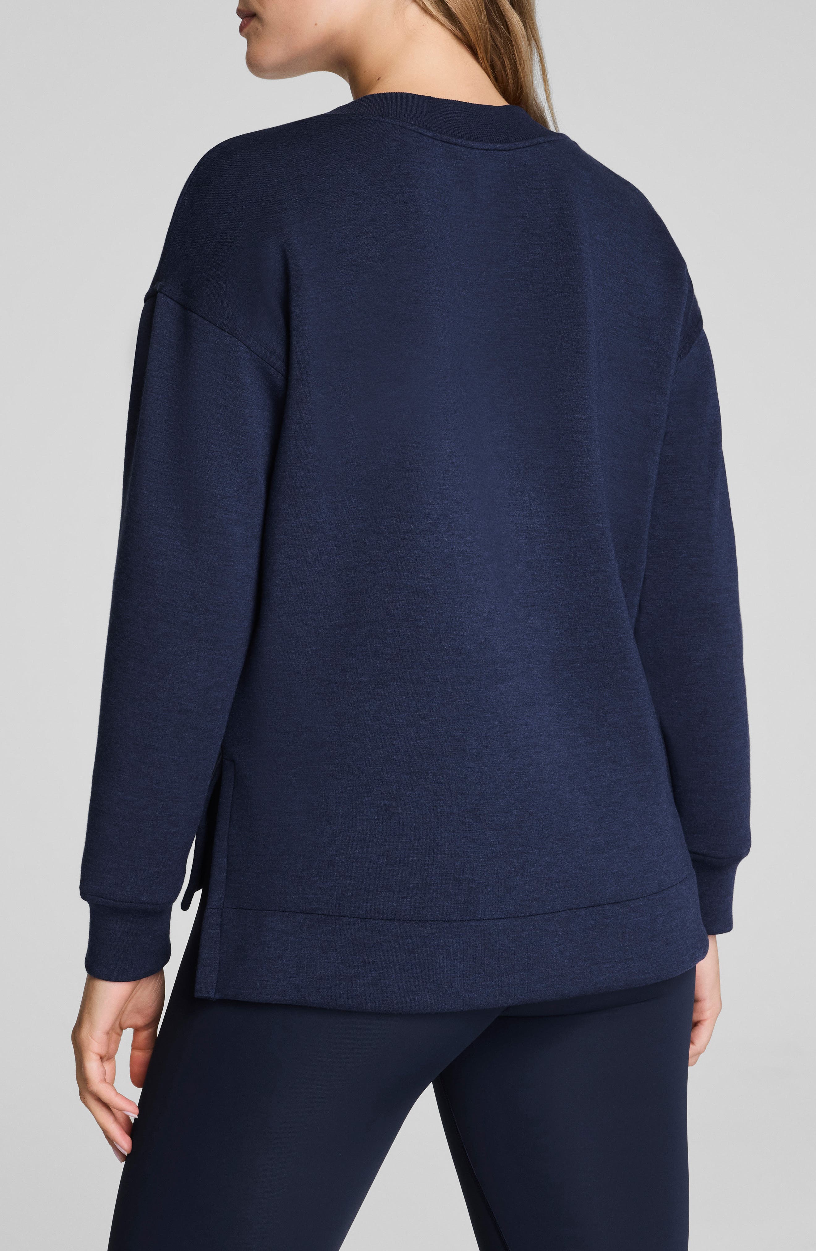 AirEssentials Brushed V-Neck Tunic Sweatshirt - image 4