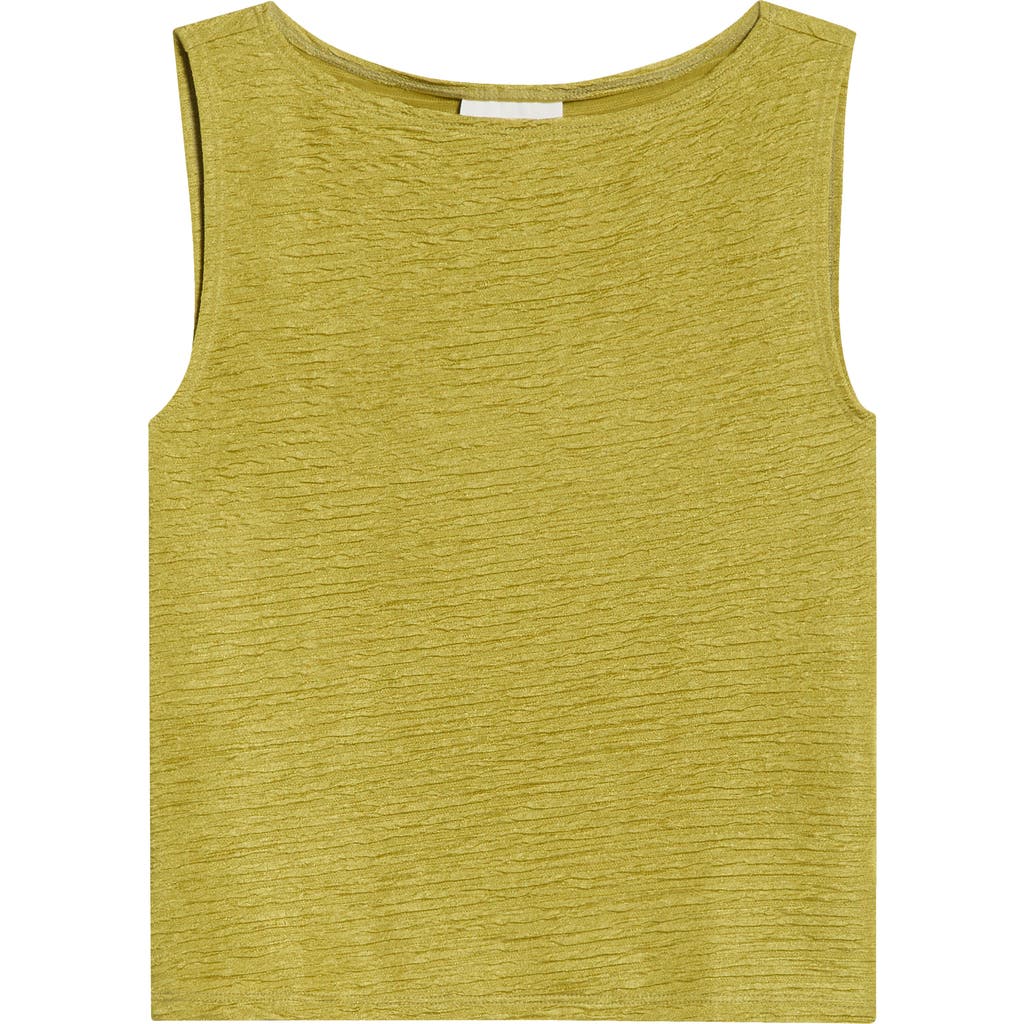 Reformation Dusk Stretch Knit Top In Green