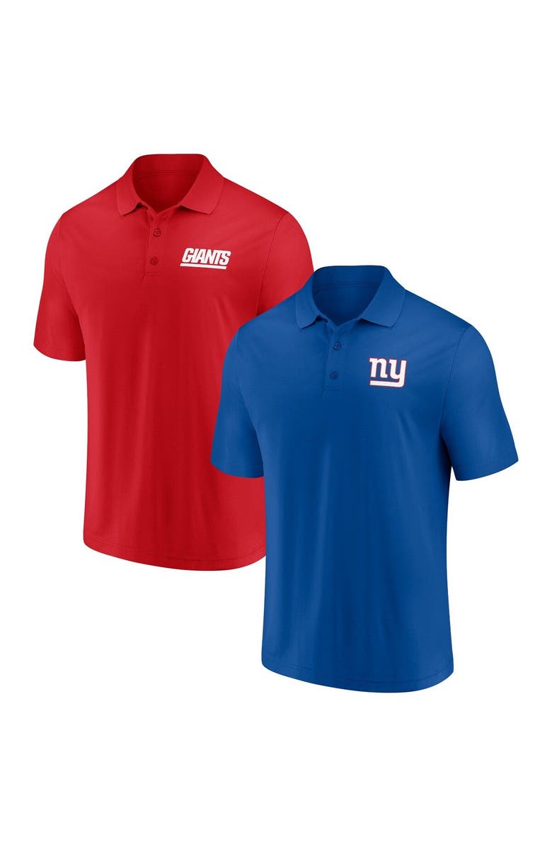 FANATICS Men's Fanatics Branded Royal/Red New York Giants Dueling Two-Pack Polo Set, Main, color, Royal