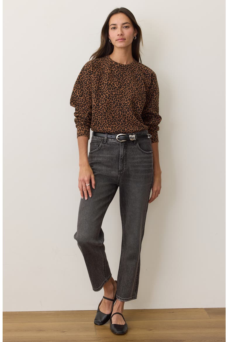 Cloud 9 Fleece Leopard Print Sweatshirt, Alternate, color, LEOPARD