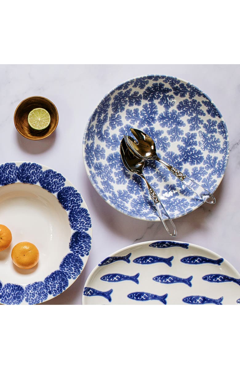 VIETRI Santorini Serving Bowl, Alternate, color, Blue