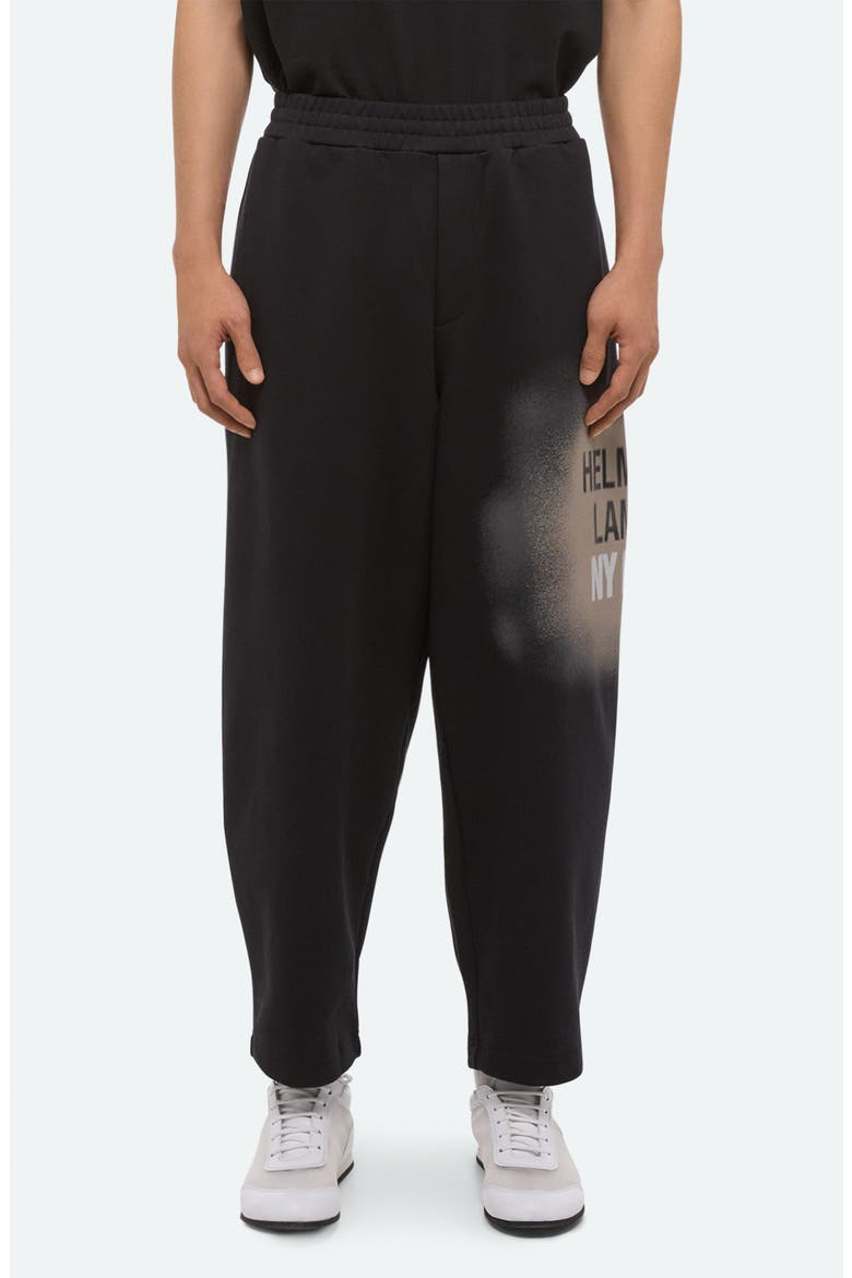 Spray Paint Logo Sweatpants, Main, color, BLACK - 001