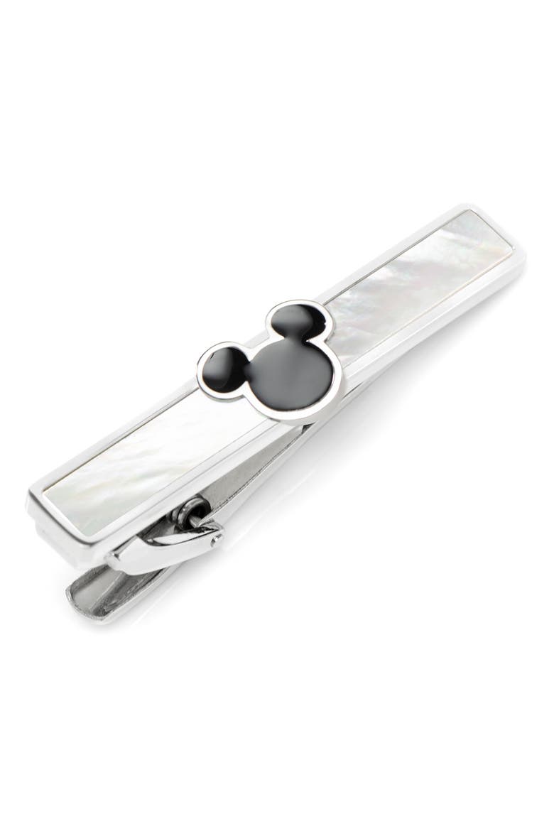 Mickey Mouse Mother-of-Pearl Tie Bar, Main, color, PEARL