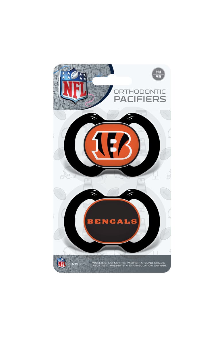 Cincinnati Bengals Pacifier 2-Pack, Alternate, color, Multicolor