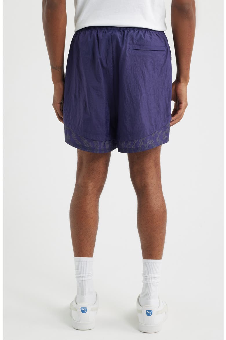 x Portugal x Salehe Bembury King Track Shorts, Alternate, color, DEEP PLUM