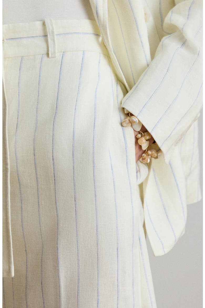Stripe Linen Wide Leg Pants, Alternate, color, WHITE/ BLUE MULTI