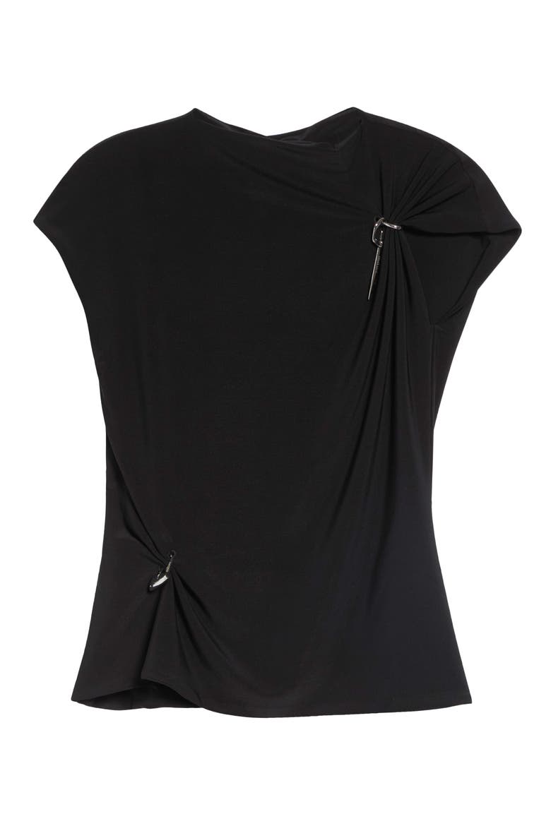 Relic Charms Jersey Mock Neck Top, Main, color, BLACK