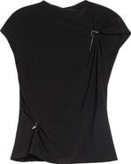 GRACE LING Relic Charms Jersey Mock Neck Top
