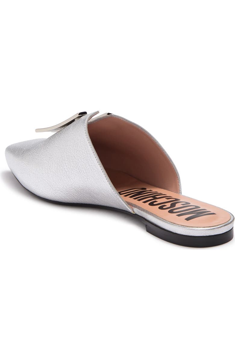 Moschino Metallic Leather Mule, Alternate, color,