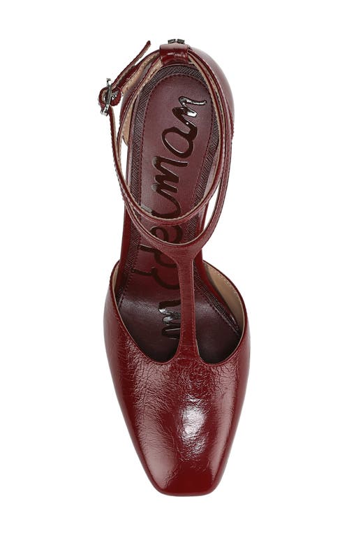 Sam Edelman Everett Ankle Strap Pump In Red